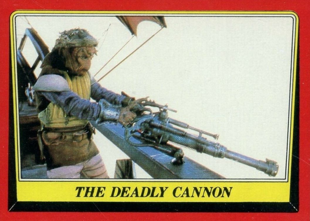 1983 Star Wars Return of the Jedi The Deadly Cannon #50 Non-Sports Card