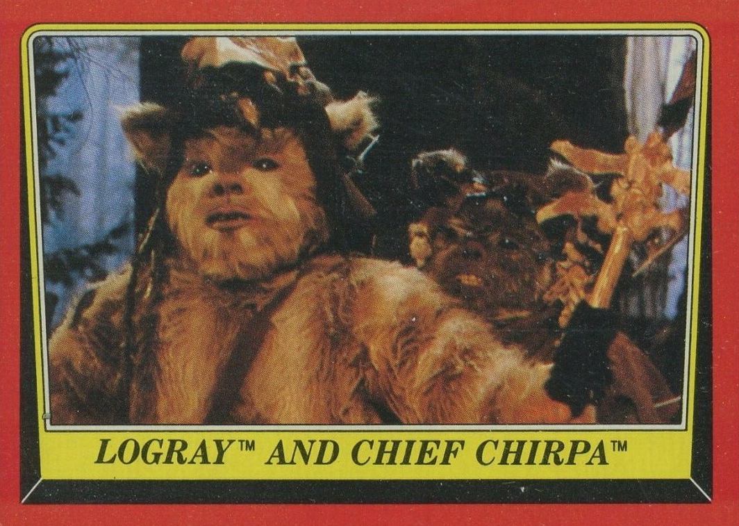 1983 Star Wars Return of the Jedi Logray and Chief #85 Non-Sports Card