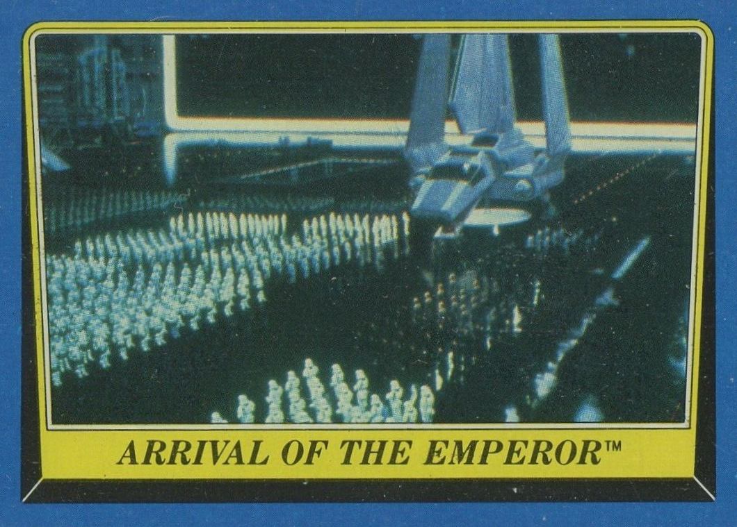 1983 Star Wars Return of the Jedi Arrival of the Emperor #158 Non-Sports Card