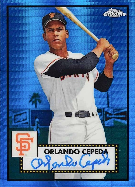 2021 Topps Chrome Platinum Anniversary Autographs Orlando Cepeda #OC Baseball Card