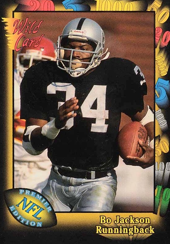 1991 Wild Card Bo Jackson #108 Football Card