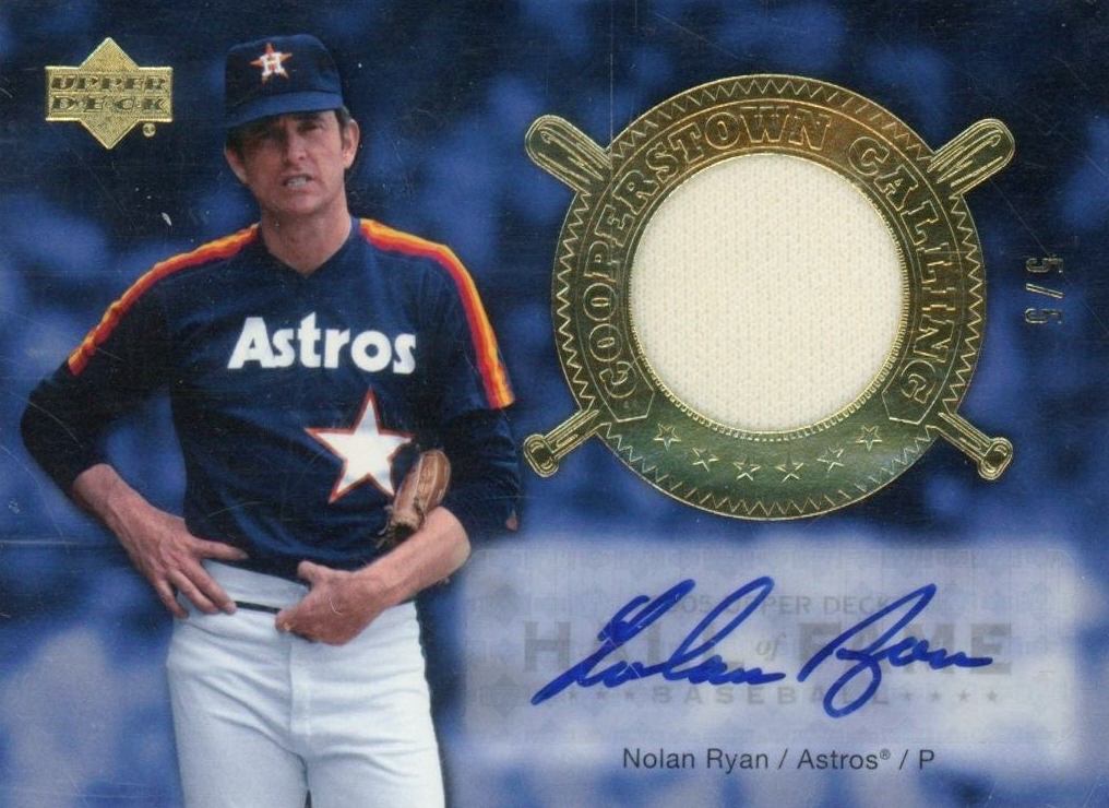 2005 Upper Deck Hall of Fame Cooperstown Calling Autograph Nolan Ryan #CONR4 Baseball Card