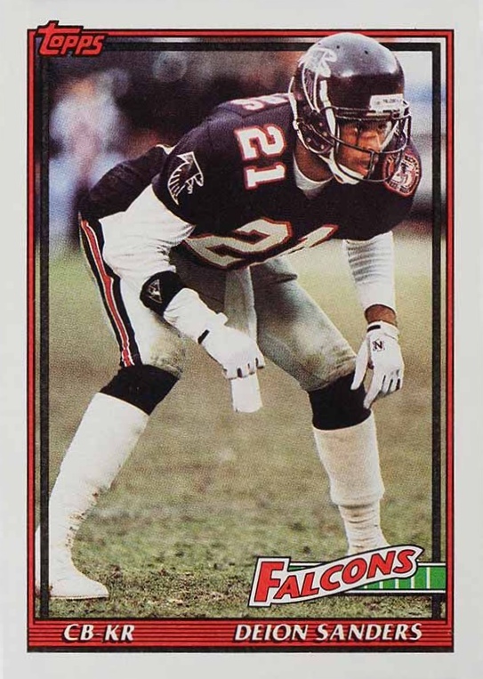 1991 Topps Deion Sanders #582 Football Card