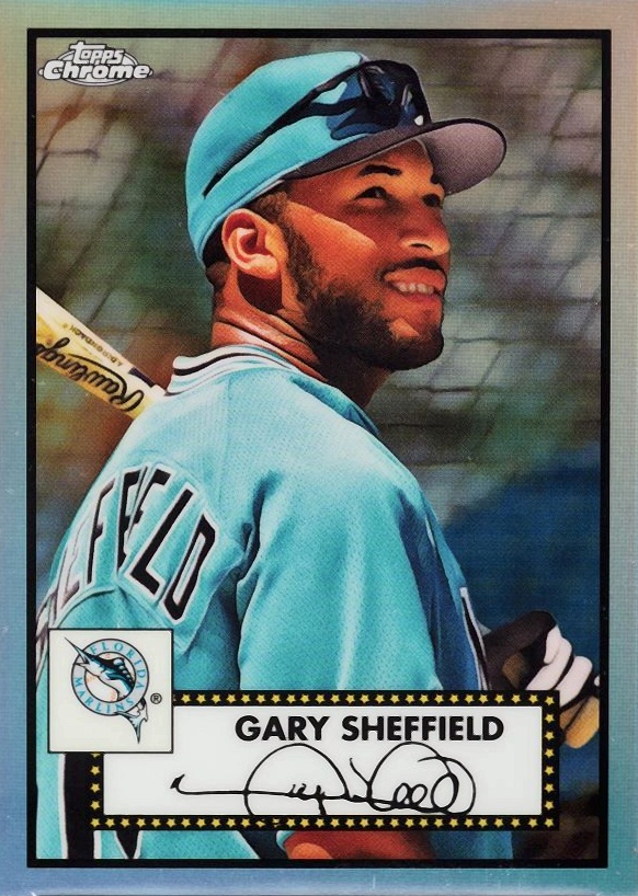 2021 Topps Chrome Platinum Anniversary Gary Sheffield #541 Baseball Card