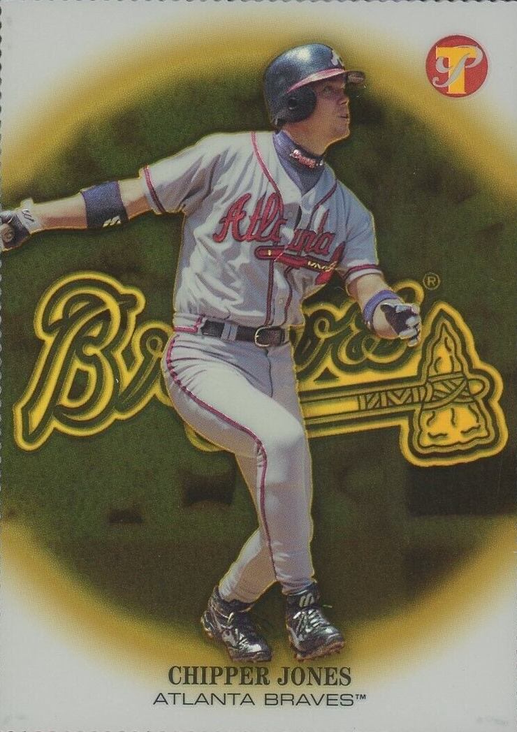 2002 Topps Pristine Chipper Jones #72 Baseball Card