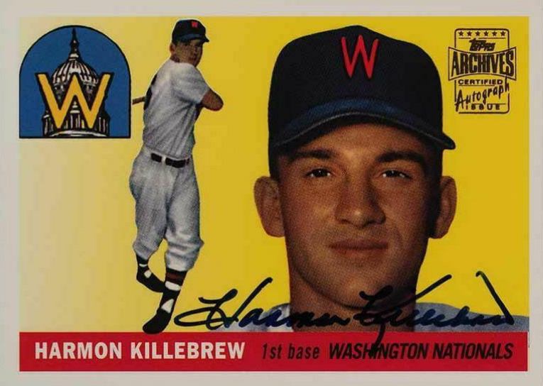 2001 Topps Archives Autographs Harmon Killebrew #45 Baseball Card