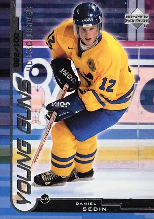 1999 Upper Deck Daniel Sedin #165 Hockey Card