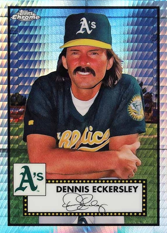 2021 Topps Chrome Platinum Anniversary Dennis Eckersley #532 Baseball Card