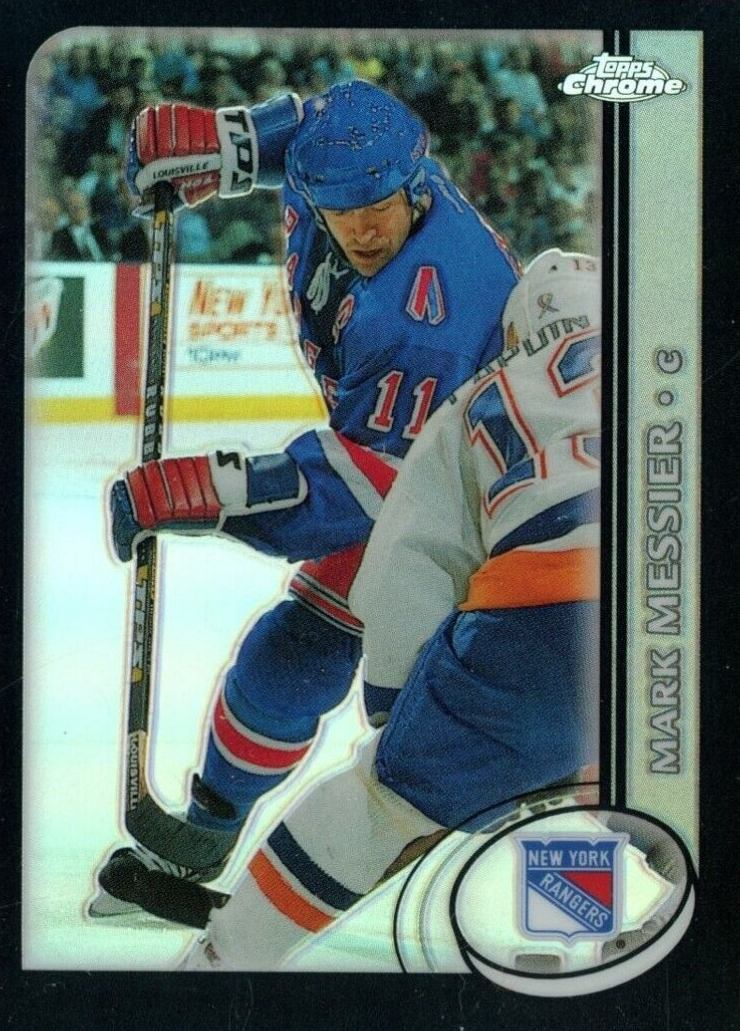 2002 Topps Chrome Mark Messier #133 Hockey Card