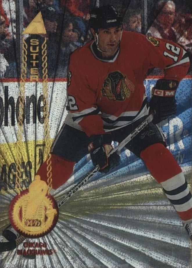 1994 Pinnacle Brent Sutter #117 Hockey Card