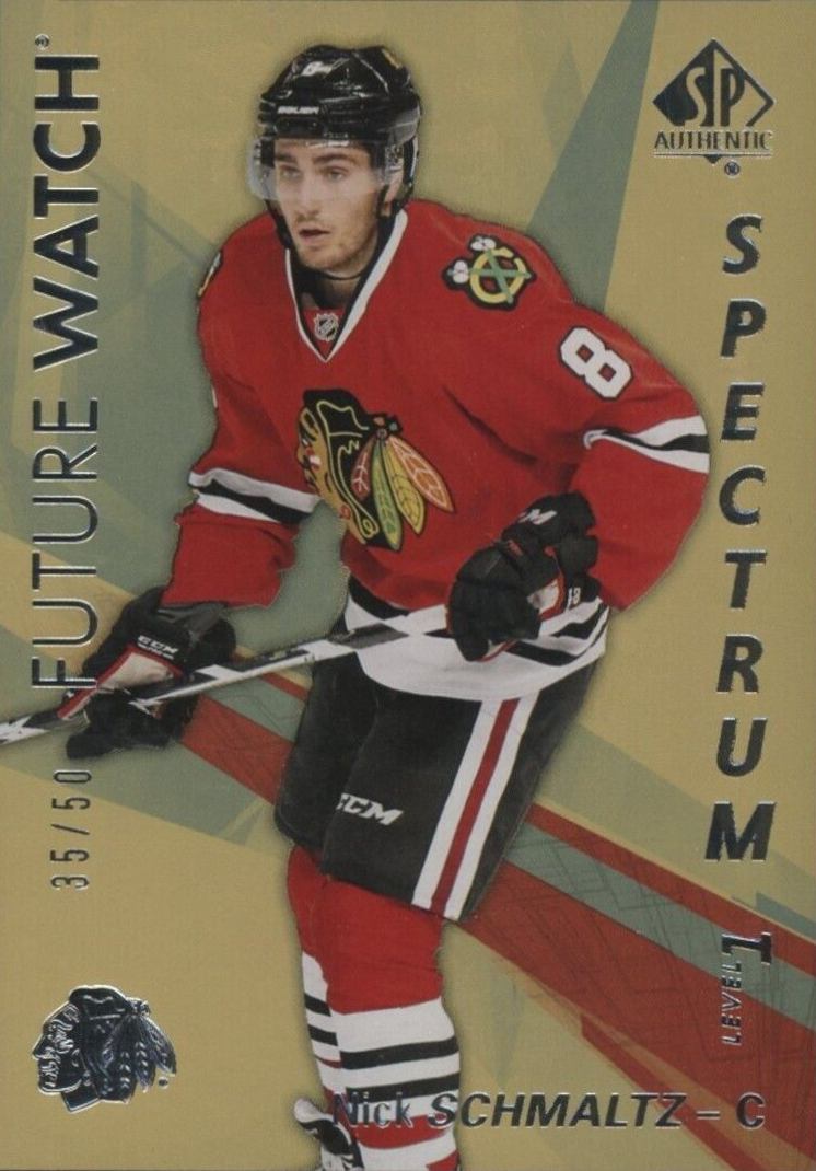 2016 SP Authentic Spectrum F/X Nick Schmaltz #S-50 Hockey Card