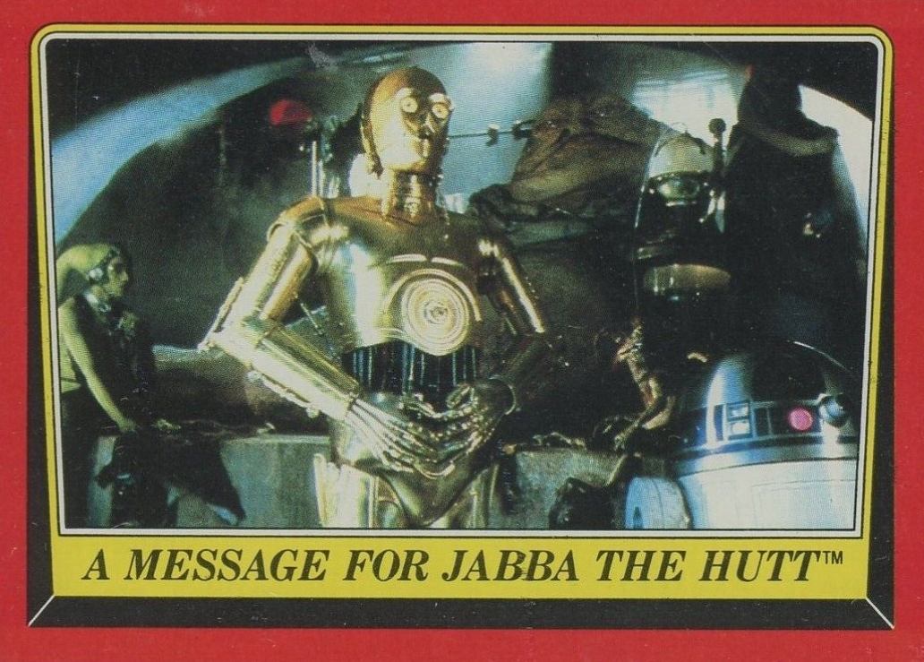 1983 Star Wars Return of the Jedi Message For Jubba #17 Non-Sports Card