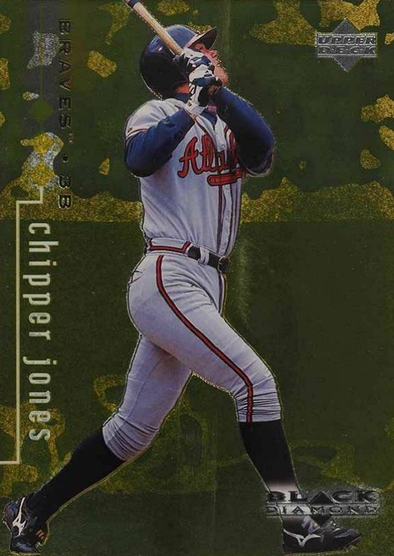 1999 Upper Deck Black Diamond Chipper Jones #8 Baseball Card