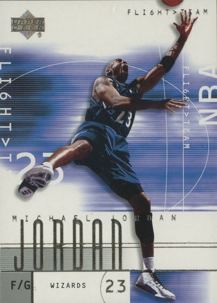 2001 Upper Deck Flight Team Michael Jordan #1 Basketball Card