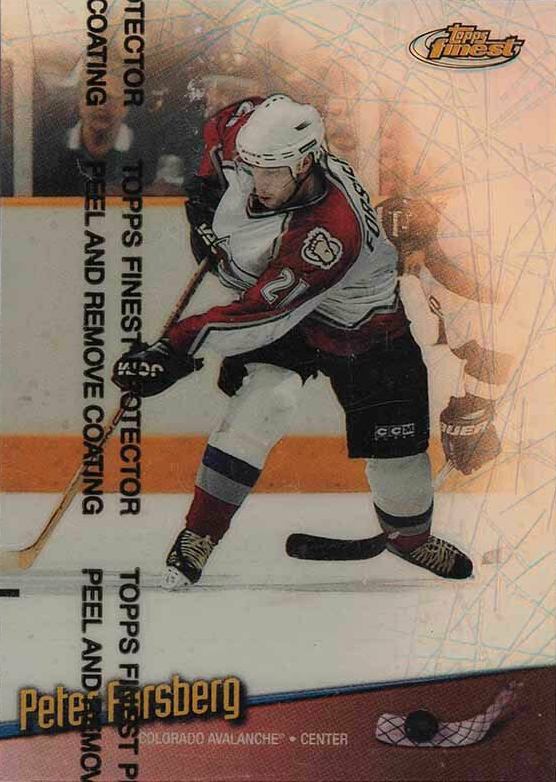 1998 Finest Peter Forsberg #6 Hockey Card