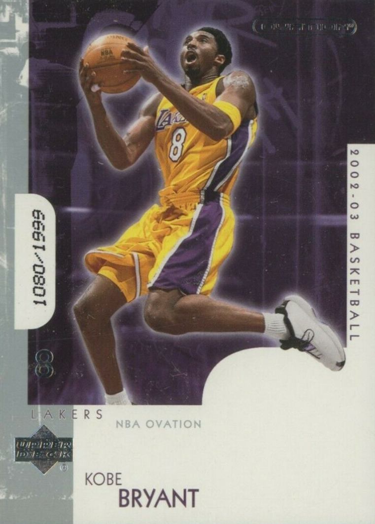 2002 Upper Deck Ovation  Kobe Bryant #95 Basketball Card