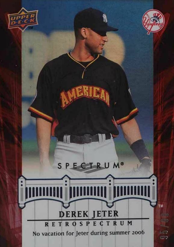 2008 Upper Deck Spectrum Jeter Retrospectrum Derek Jeter #DJ89 Baseball Card