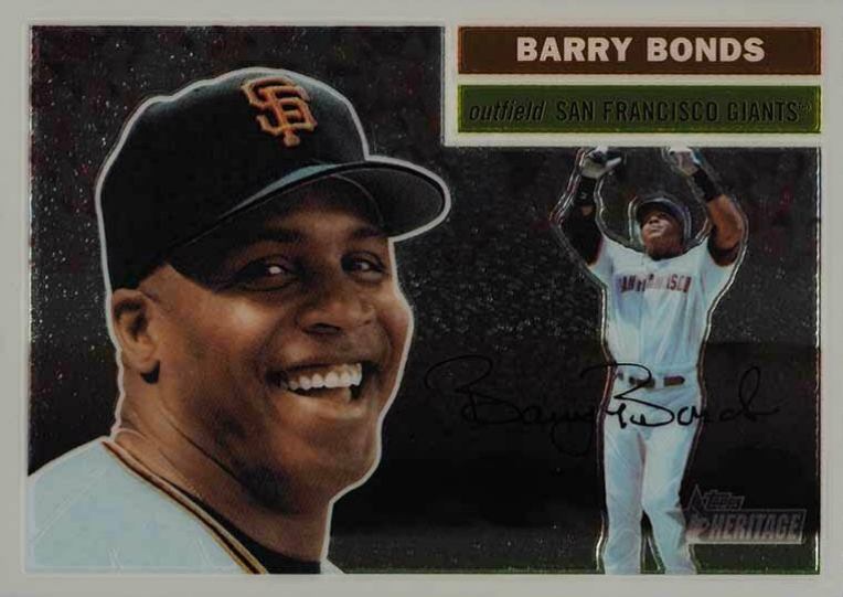 2005 Topps Heritage Chrome Barry Bonds #5 Baseball Card