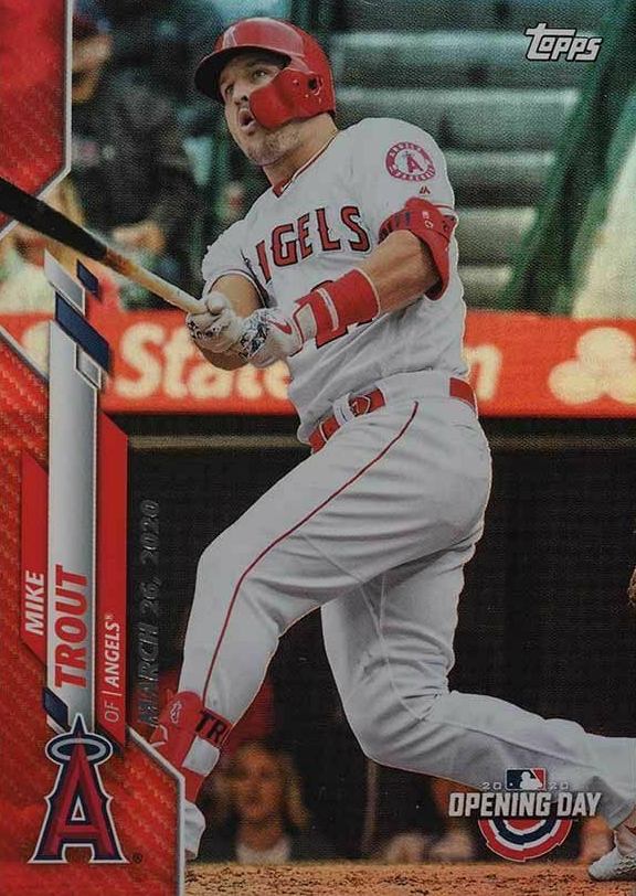 2020 Topps Opening Day Mike Trout #90 Baseball Card