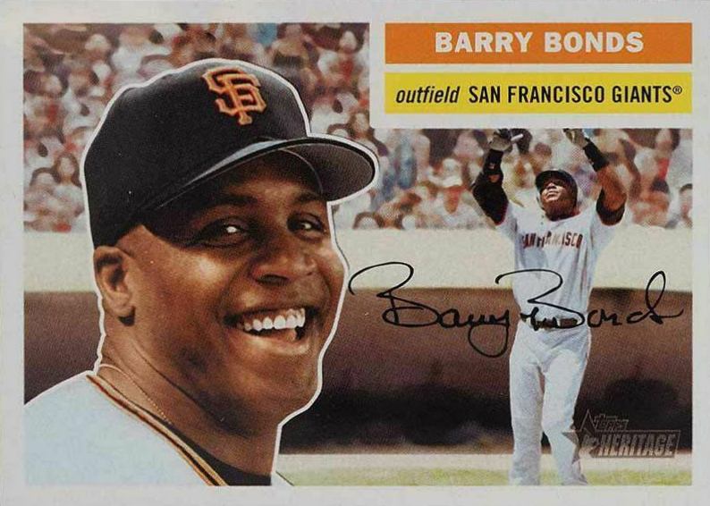 2005 Topps Heritage  Barry Bonds #61 Baseball Card
