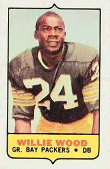 1969 Topps Four in One Single Willie Wood # Football Card