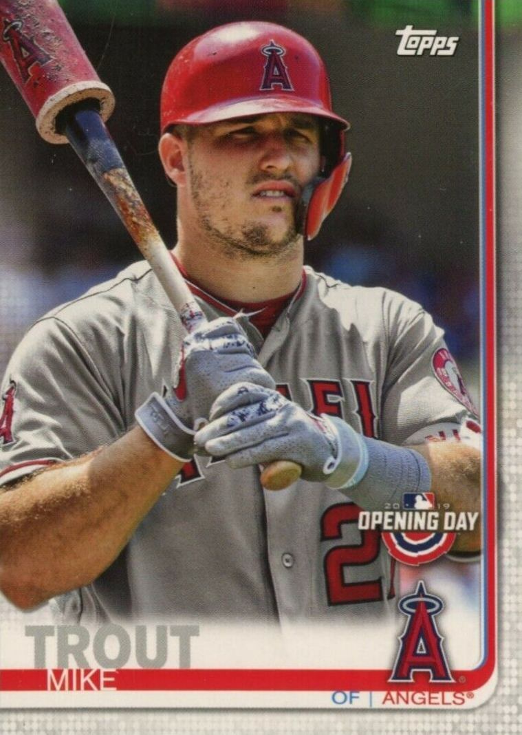 2019 Topps Opening Day Mike Trout #24 Baseball Card