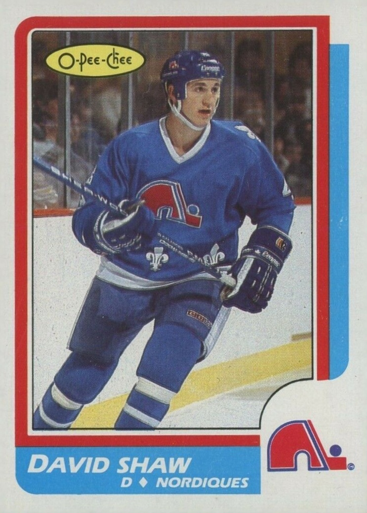 1986 O-Pee-Chee David Shaw #236 Hockey Card