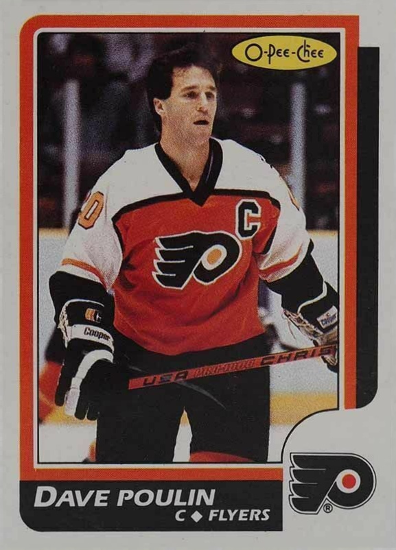 1986 O-Pee-Chee Dave Poulin #71 Hockey Card