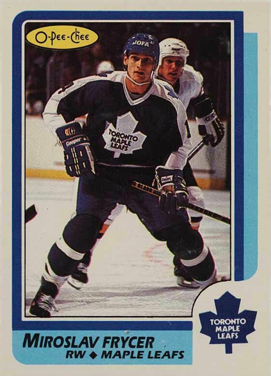 1986 O-Pee-Chee Miroslav Frycer #68 Hockey Card