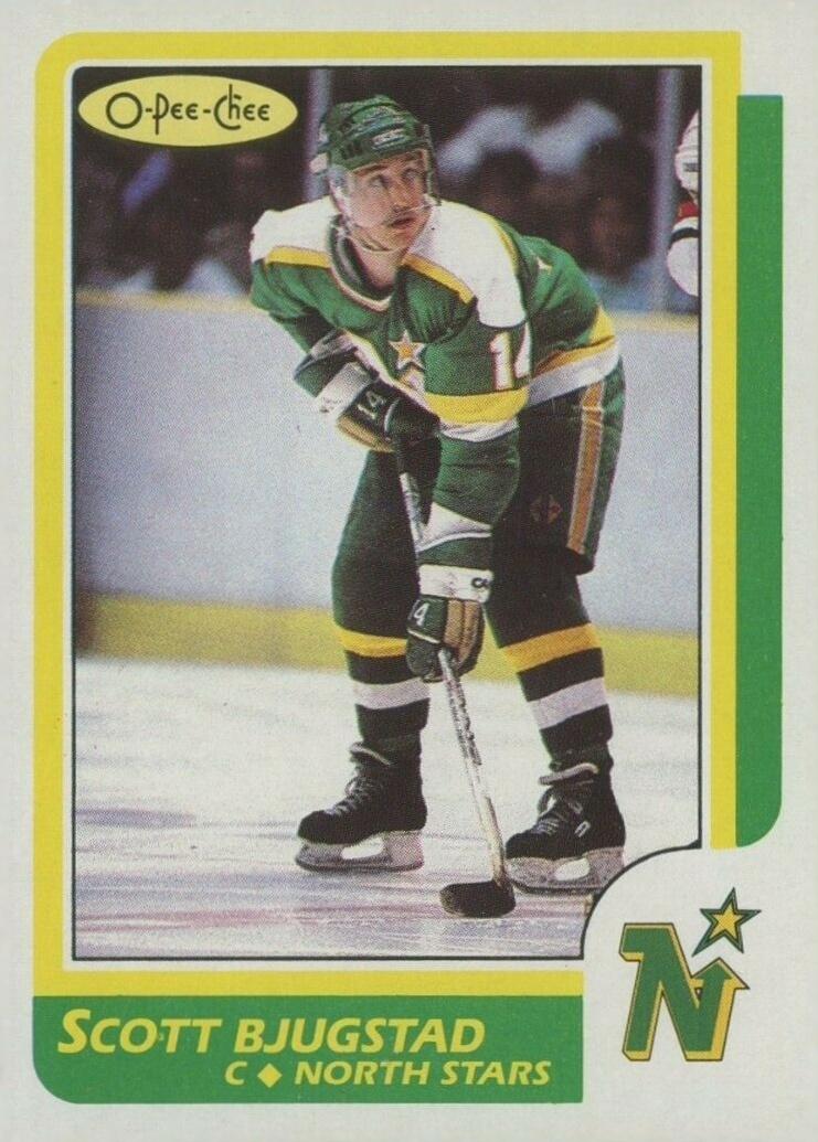1986 O-Pee-Chee Scott Bjugstad #23 Hockey Card