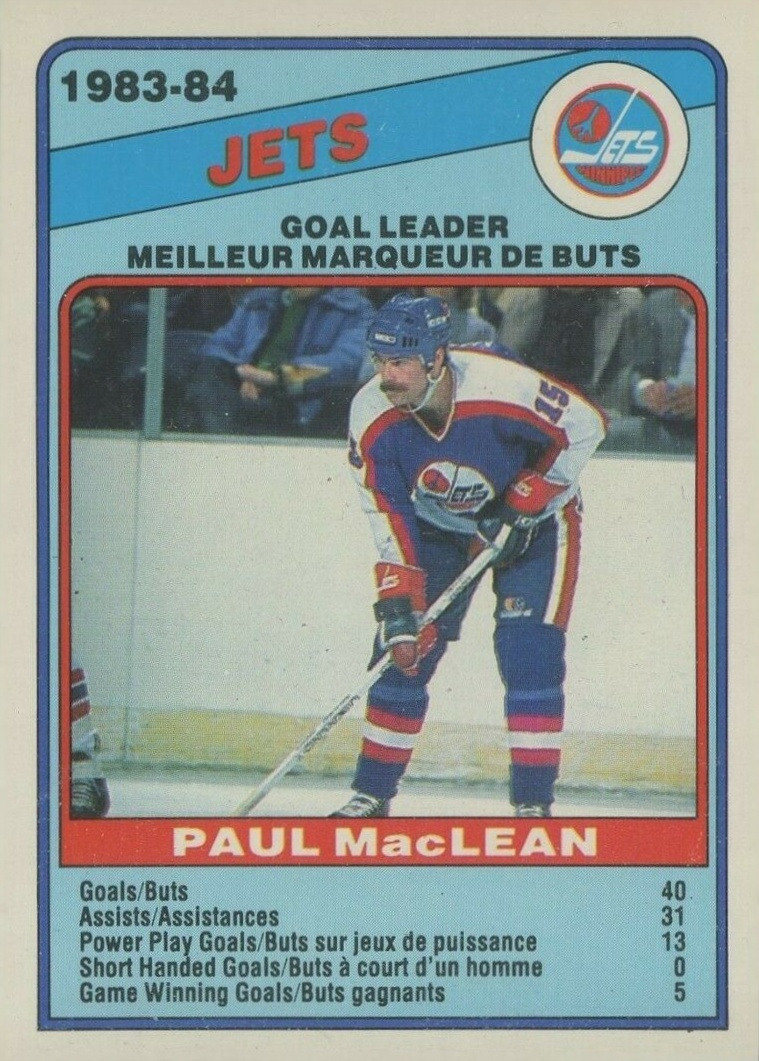 1984 O-Pee-Chee Paul Maclean #371 Hockey Card