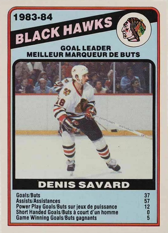 1984 O-Pee-Chee Denis Savard #355 Hockey Card