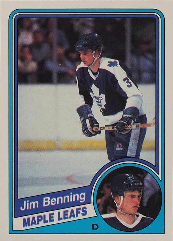 1984 O-Pee-Chee Jim Benning #296 Hockey Card