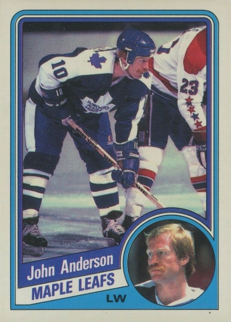 1984 O-Pee-Chee John Anderson #295 Hockey Card