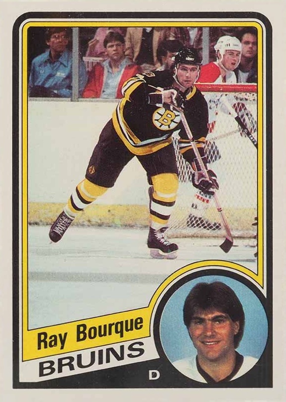 1984 O-Pee-Chee Ray Bourque #1 Hockey Card