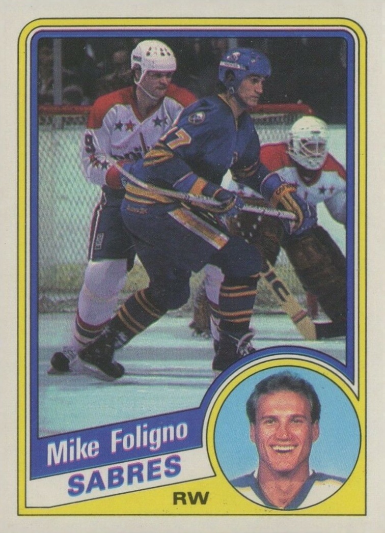 1984 O-Pee-Chee Mike Foligno #20 Hockey Card