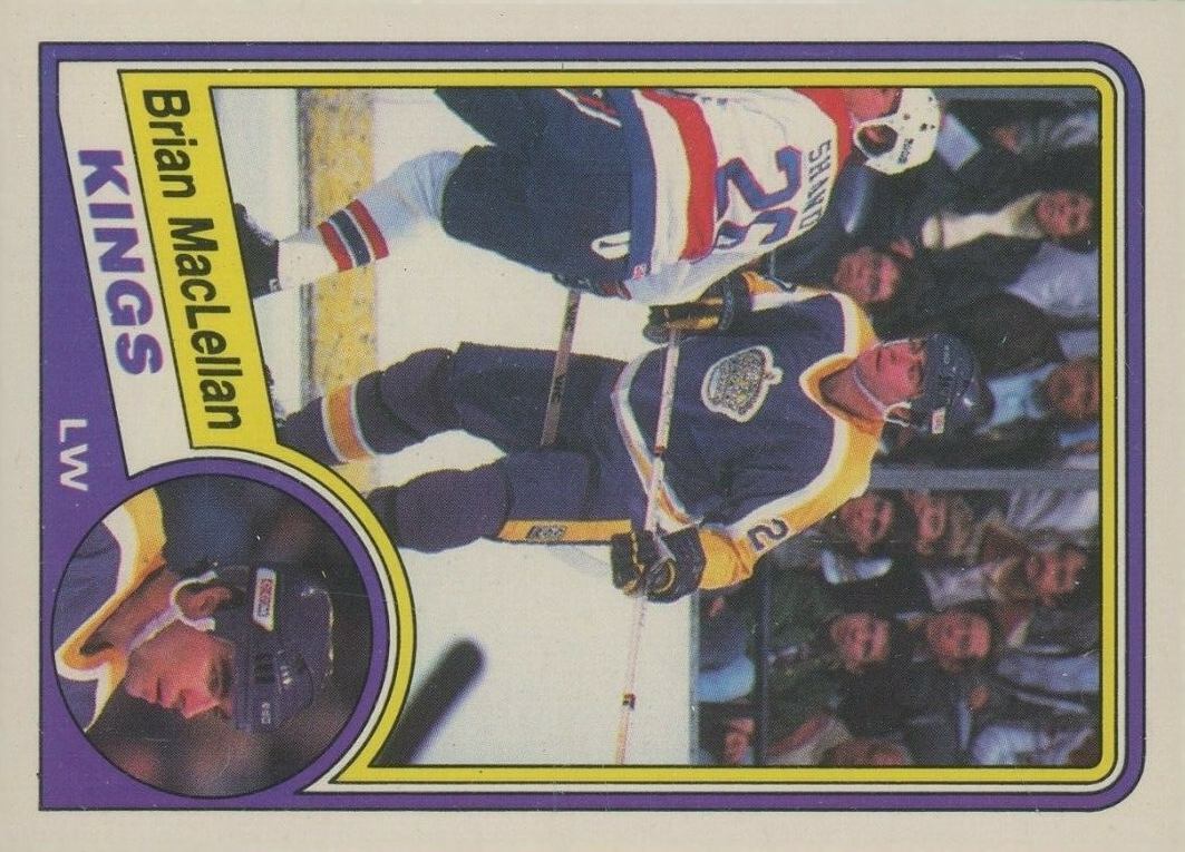 1984 O-Pee-Chee Brian Maclellan #87 Hockey Card