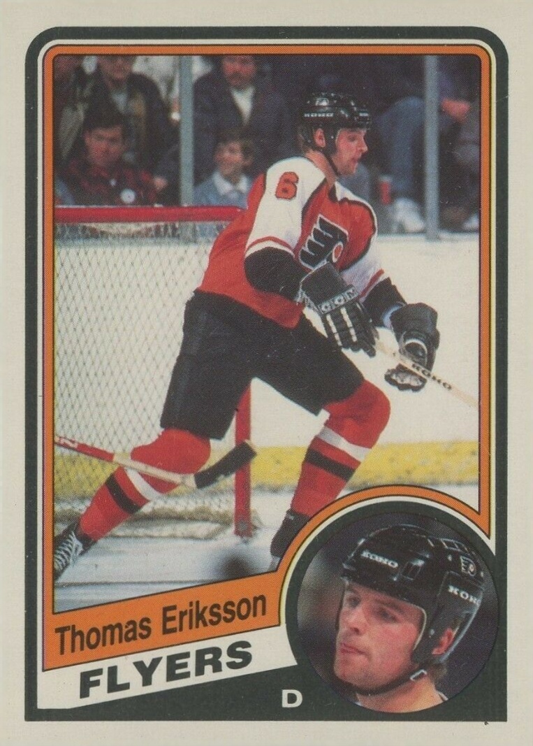 1984 O-Pee-Chee Thomas Eriksson #158 Hockey Card
