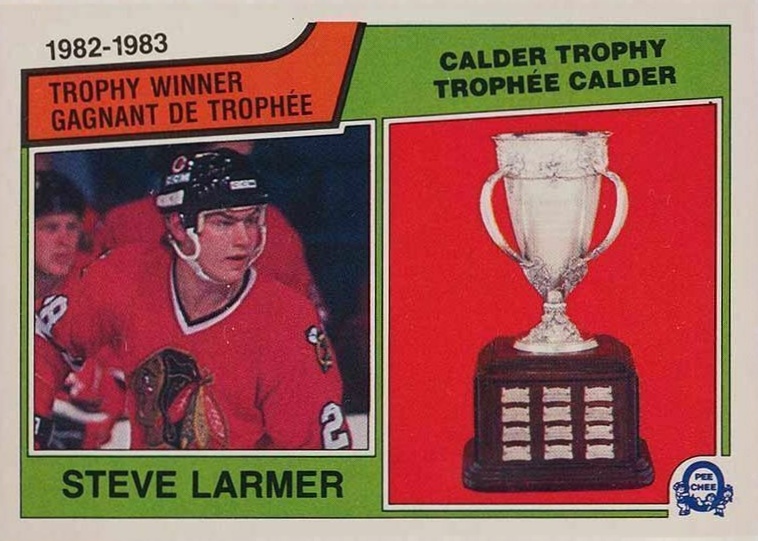 1983 O-Pee-Chee Steve Larmer #206 Hockey Card