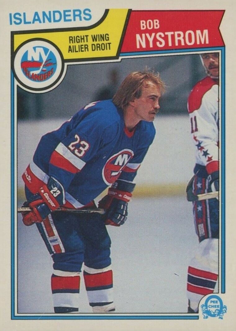 1983 O-Pee-Chee Bob Nystrom #14 Hockey Card