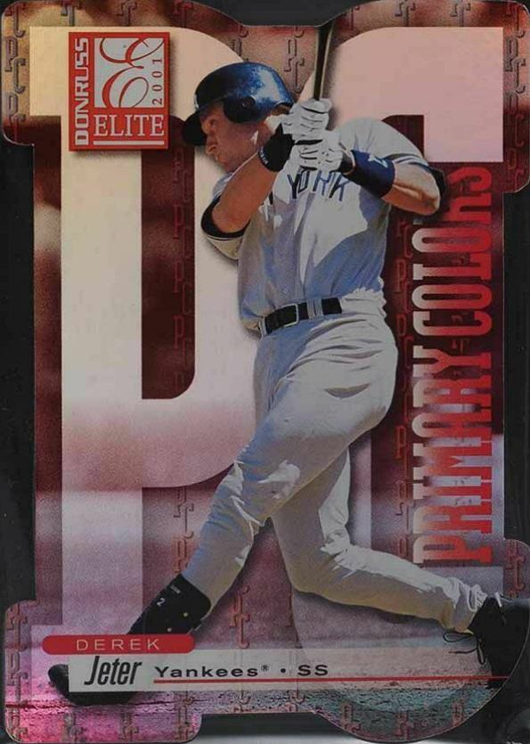 2001 Donruss Elite Primary Colors Derek Jeter #PC-5 Baseball Card