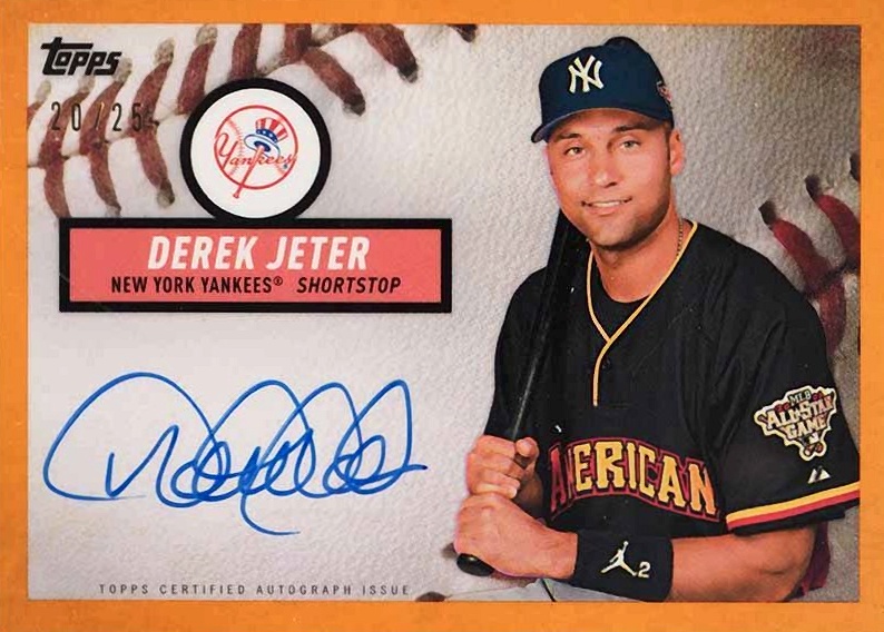 2019 Topps Brooklyn Collection Autographs Derek Jeter #DJ Baseball Card