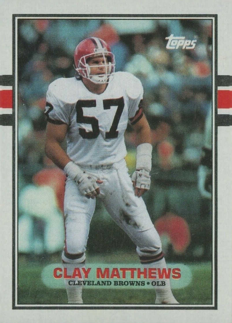1989 Topps Clay Matthews #143 Football Card