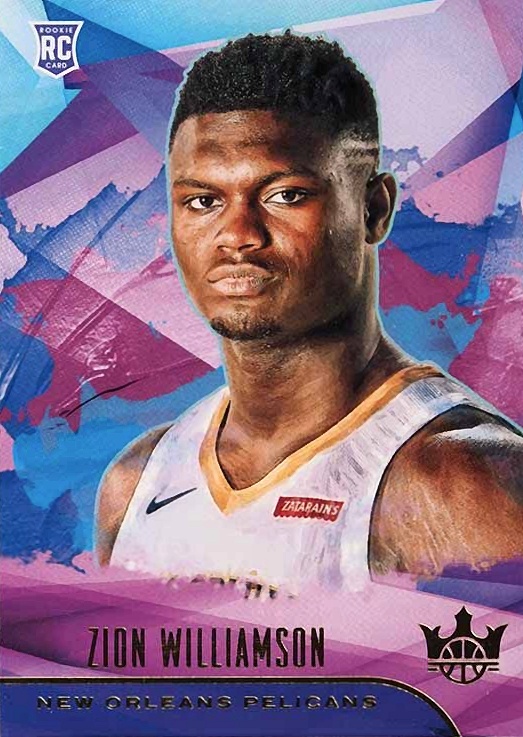 2019 Panini Court Kings Zion Williamson #72 Basketball Card