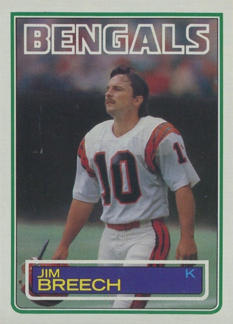1983 Topps Jim Breech #233 Football Card