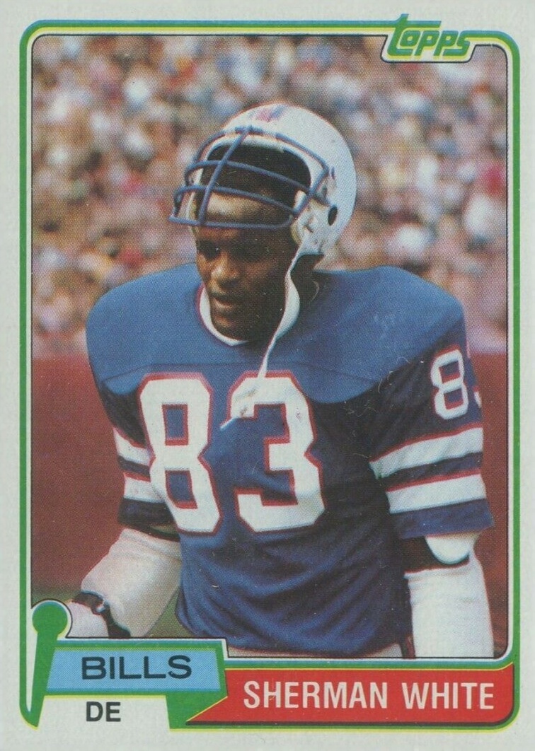 1981 Topps Sherman White #246 Football Card