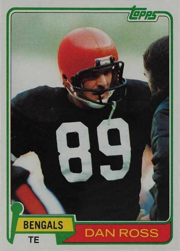 1981 Topps Dan Ross #192 Football Card