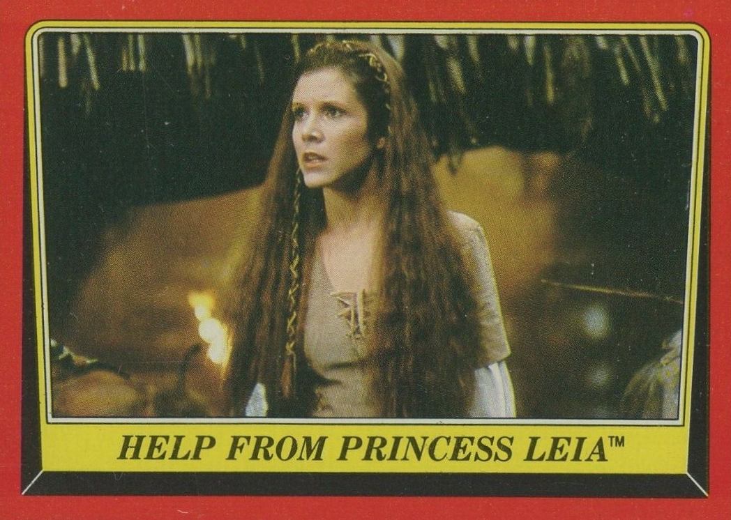 1983 Star Wars Return of the Jedi Help From Princess... #86 Non-Sports Card