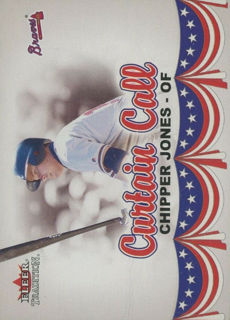 2002 Fleer Tradition Update Chipper Jones #U383 Baseball Card