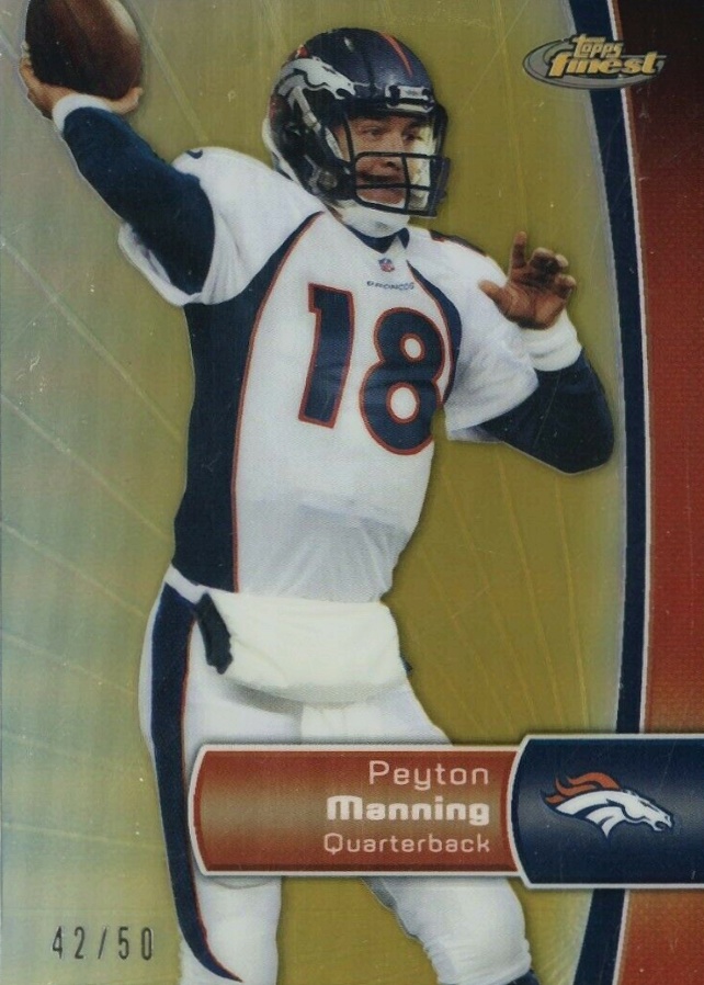 2012 Finest Peyton Manning #60 Football Card